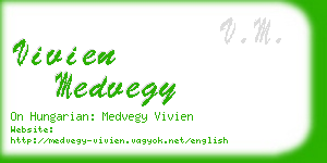 vivien medvegy business card